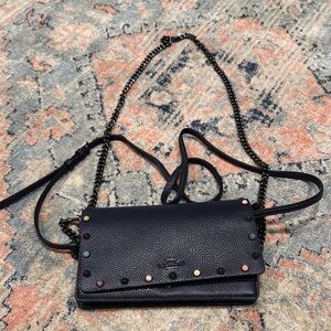 Coach Black Crossbody Bag with Multicolor Studs